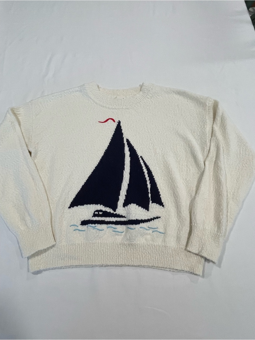 Marled | Sailboat Sweater | Cream | S-M